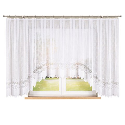 Firanka gotowa żakardowa MODESTA 160x400 cm kolor biały