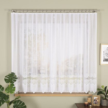 Firanka gotowa żakardowa MODESTA 160x400 cm kolor biały