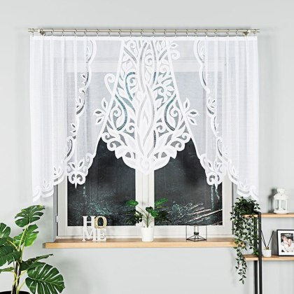 Firanka gotowa żakardowa POLA 130x275 cm kolor biały