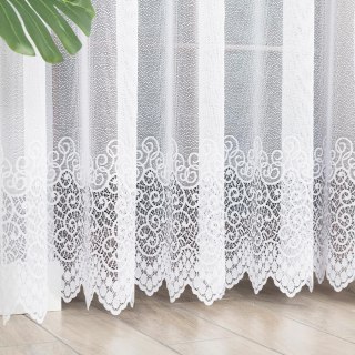 VIOLETTA Firanka żakardowa gotowa, szerokość 300 x wysokość 250cm, kolor 001 biały 001539/FBL/001/300250/1