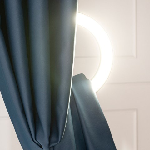 Zasłona gotowa typu blackout na przelotkach, szerokość 140cm x wysokość 250cm, kolor 229 granatowy TD0015/ZGP/229/140250/1