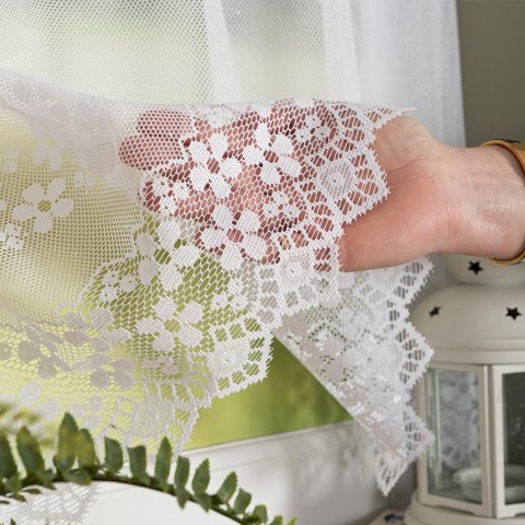 Zazdrostka żakardowa ze wzorem pasowym, wysokość 70cm, kolor 001 biały 356420/000/001/000070/1 Zazdrostka żakardowa ze wzorem pasowym, wysokość 70cm, kolor 001 biały 356420/000/001/000070/1