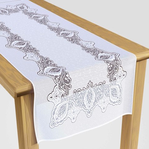 Dzianina żakardowa, szerokość 75cm, kolor biały 001 500415/000/001/000075/1
