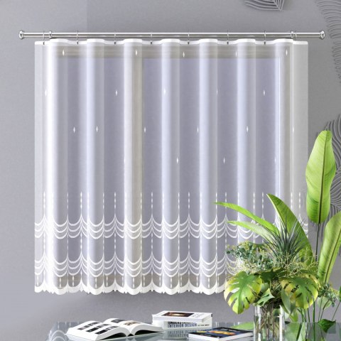 Firanka żakardowa pasowa, wysokość 150cm, kolor 001 biały 359070/000/001/000708/1 Firanka żakardowa pasowa, wysokość 150cm, kolor 001 biały 359070/000/001/000708/1