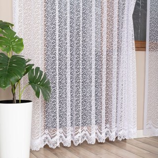 BOGUMIŁA Firanka żakardowa gotowa, szerokość 300 x wysokość 250cm, kolor 001 biały 004542/FBP/001/300250/1