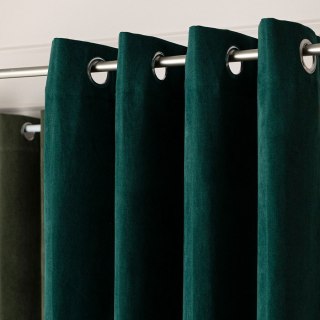 MILAS SOFT Zasłona gotowa na przelotkach, szerokość 140cm x wysokość 250cm, kolor 789 butelkowa zieleń MILAS1/ZGP/789/140250/1