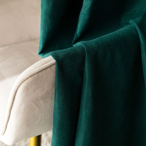 MILAS SOFT Zasłona gotowa na przelotkach, szerokość 140cm x wysokość 250cm, kolor 789 butelkowa zieleń MILAS1/ZGP/789/140250/1 MILAS SOFT Zasłona gotowa na przelotkach, szerokość 140cm x wysokość 250cm, kolor 789 butelkowa zieleń MILAS1/ZGP/789/140250/1