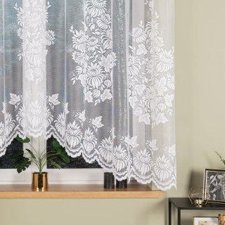 ALEXANDRA Firanka żakardowa odpasowana, szerokość 300cm x wysokość 160cm, kolor 001 biały 324031/FOL/001/000161/1
