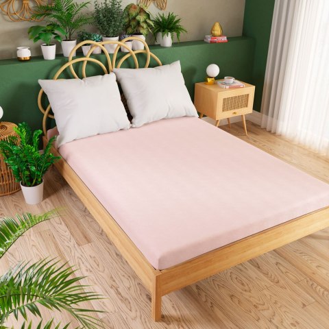 DREAMY PREMIUM Prześcieradło jersey z gumką, szerokość 160 x wysokość 200cm, kolor 014 jasny różowy 100033/JEG/014/160200/1 DREAMY PREMIUM Prześcieradło jersey z gumką, szerokość 160 x wysokość 200cm, kolor 014 jasny różowy 100033/JEG/014/160200/1