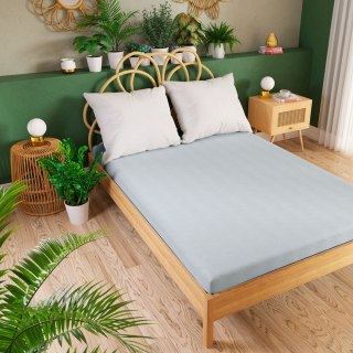 DREAMY PREMIUM Prześcieradło jersey z gumką, szerokość 220 x wysokość 200cm, kolor 015 niebieski 100033/JEG/015/220200/1