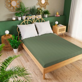 DREAMY PREMIUM Prześcieradło jersey z gumką, szerokość 220 x wysokość 200cm, kolor 016 szarozielony 100033/JEG/016/220200/1