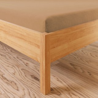 DREAMY PREMIUM Prześcieradło jersey z gumką, szerokość 90 x wysokość 200cm, kolor 013 jasny brązowy 100033/JEG/013/090200/1