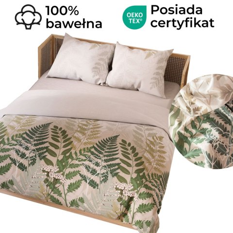 FERNA Komplet pościeli z bawełny satynowej 220x200cm 100092/SAT/000/220200/1 FERNA Komplet pościeli z bawełny satynowej 220x200cm 100092/SAT/000/220200/1