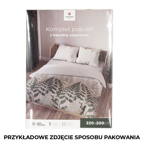 FERNA Komplet pościeli z bawełny satynowej 220x200cm 100092/SAT/000/220200/1 FERNA Komplet pościeli z bawełny satynowej 220x200cm 100092/SAT/000/220200/1
