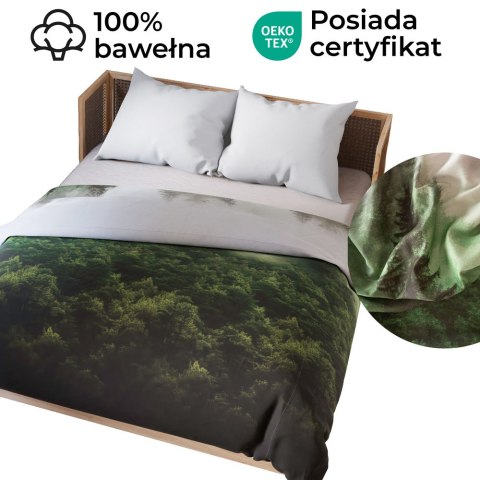 FOREST Komplet pościeli z bawełny satynowej 220x200cm 100089/SAT/000/220200/1 FOREST Komplet pościeli z bawełny satynowej 220x200cm 100089/SAT/000/220200/1