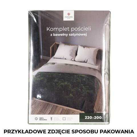 FOREST Komplet pościeli z bawełny satynowej 220x200cm 100089/SAT/000/220200/1 FOREST Komplet pościeli z bawełny satynowej 220x200cm 100089/SAT/000/220200/1
