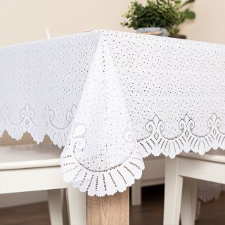 Firanka żakardowa, wysokość 140cm, kolor 001 biały 878414/000/001/000140/1