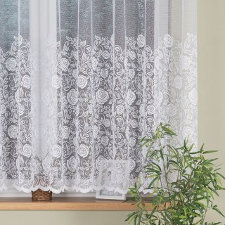 INKA Firanka żakardowa odpasowana na prosto, szerokość 300 x wysokość 160cm, kolor 001 biały 107240/FOP/001/000161/1