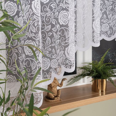 INKA Firanka żakardowa odpasowana, szerokość 300 x wysokość 160cm, kolor 001 biały 107240/FOL/001/000161/1 INKA Firanka żakardowa odpasowana, szerokość 300 x wysokość 160cm, kolor 001 biały 107240/FOL/001/000161/1