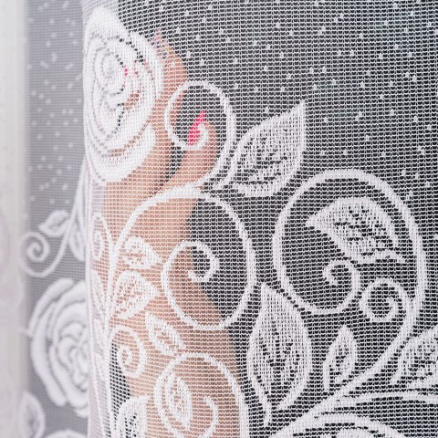 INKA Firanka żakardowa odpasowana, szerokość 300 x wysokość 160cm, kolor 001 biały 107240/FOL/001/000161/1 INKA Firanka żakardowa odpasowana, szerokość 300 x wysokość 160cm, kolor 001 biały 107240/FOL/001/000161/1