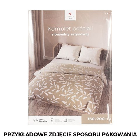 IRMA Komplet pościeli z bawełny satynowej 220x200cm 100091/SAT/000/220200/1 IRMA Komplet pościeli z bawełny satynowej 220x200cm 100091/SAT/000/220200/1
