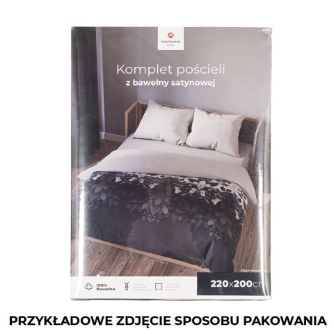 KELLY Komplet pościeli z bawełny satynowej 220x200cm 100090/SAT/000/220200/1 KELLY Komplet pościeli z bawełny satynowej 220x200cm 100090/SAT/000/220200/1
