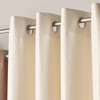 MILAS SOFT Zasłona gotowa na przelotkach, szerokość 140cm x wysokość 250cm, kolor 002 kremowy MILAS1/ZGP/002/140250/1