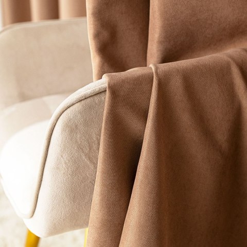 MILAS SOFT Zasłona gotowa na przelotkach, szerokość 140cm x wysokość 250cm, kolor 007 ciemny kawowy MILAS1/ZGP/007/140250/1 MILAS SOFT Zasłona gotowa na przelotkach, szerokość 140cm x wysokość 250cm, kolor 007 ciemny kawowy MILAS1/ZGP/007/140250/1