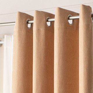 MILAS SOFT Zasłona gotowa na przelotkach, szerokość 140cm x wysokość 250cm, kolor 009 beżowy MILAS1/ZGP/009/140250/1