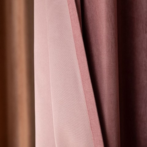 MILAS SOFT Zasłona gotowa na przelotkach, szerokość 140cm x wysokość 250cm, kolor 019 pudrowy różowy; ciemny MILAS1/ZGP/019/1402 MILAS SOFT Zasłona gotowa na przelotkach, szerokość 140cm x wysokość 250cm, kolor 019 pudrowy różowy; ciemny MILAS1/ZGP/019/1402