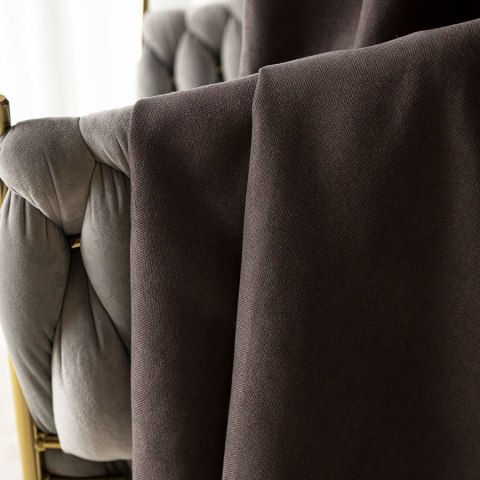 MILAS SOFT Zasłona gotowa na przelotkach, szerokość 140cm x wysokość 250cm, kolor 032 brązowo szary MILAS1/ZGP/032/140250/1 MILAS SOFT Zasłona gotowa na przelotkach, szerokość 140cm x wysokość 250cm, kolor 032 brązowo szary MILAS1/ZGP/032/140250/1