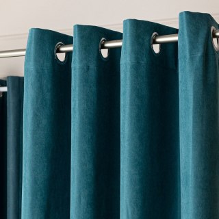 MILAS SOFT Zasłona gotowa na przelotkach, szerokość 140cm x wysokość 250cm, kolor 041 turkusowy MILAS1/ZGP/041/140250/1