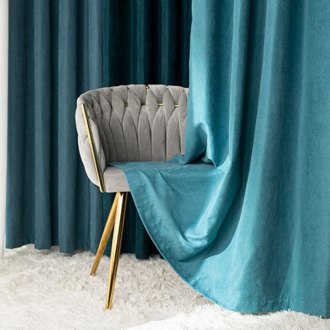 MILAS SOFT Zasłona gotowa na przelotkach, szerokość 140cm x wysokość 250cm, kolor 041 turkusowy MILAS1/ZGP/041/140250/1 MILAS SOFT Zasłona gotowa na przelotkach, szerokość 140cm x wysokość 250cm, kolor 041 turkusowy MILAS1/ZGP/041/140250/1