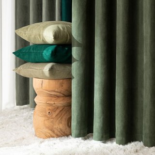 MILAS SOFT Zasłona gotowa na przelotkach, szerokość 140cm x wysokość 250cm, kolor 045 zielony MILAS1/ZGP/045/140250/1
