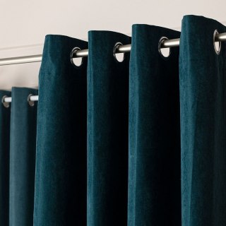 MILAS SOFT Zasłona gotowa na przelotkach, szerokość 140cm x wysokość 250cm, kolor 768 ciemny turkusowy; petrol MILAS1/ZGP/768/14