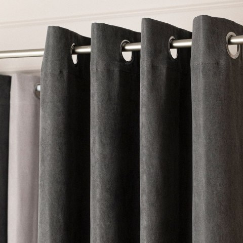MILAS SOFT Zasłona gotowa na przelotkach, szerokość 140cm x wysokość 250cm, kolor 798 ciemny szary MILAS1/ZGP/798/140250/1 MILAS SOFT Zasłona gotowa na przelotkach, szerokość 140cm x wysokość 250cm, kolor 798 ciemny szary MILAS1/ZGP/798/140250/1