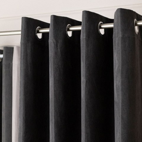 MILAS SOFT Zasłona gotowa na przelotkach, szerokość 140cm x wysokość 250cm, kolor 800 ciepły grafitowy MILAS1/ZGP/800/140250/1 MILAS SOFT Zasłona gotowa na przelotkach, szerokość 140cm x wysokość 250cm, kolor 800 ciepły grafitowy MILAS1/ZGP/800/140250/1