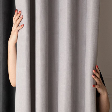 MILAS SOFT Zasłona gotowa na przelotkach, szerokość 140cm x wysokość 250cm, kolor 866 stalowy MILAS1/ZGP/866/140250/1 MILAS SOFT Zasłona gotowa na przelotkach, szerokość 140cm x wysokość 250cm, kolor 866 stalowy MILAS1/ZGP/866/140250/1