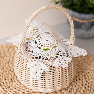 Serweta z ażurem, szerokość 15cm x wysokość 15cm, kolor 001 biały 912869/KSP/001/015015/1