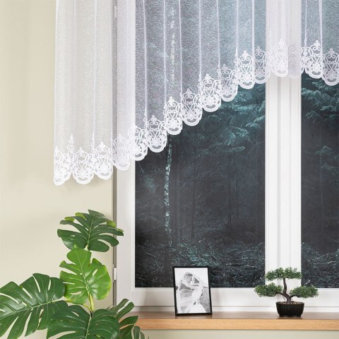 ŻANETA Firanka żakardowa odpasowana, szerokość 400 x wysokość 105cm, kolor 001 biały 181043/FOL/001/000102/1 ŻANETA Firanka żakardowa odpasowana, szerokość 400 x wysokość 105cm, kolor 001 biały 181043/FOL/001/000102/1