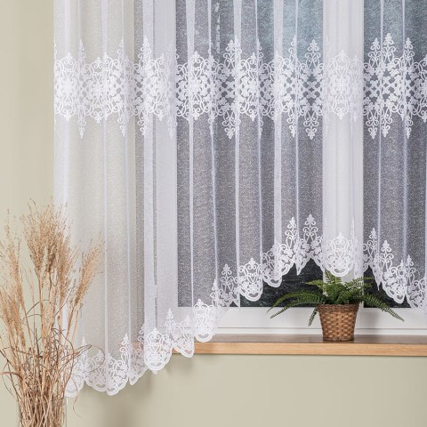 ŻANETA Firanka żakardowa odpasowana, szerokość 450 x wysokość 175cm, kolor 001 biały 181043/FOL/001/000172/1 ŻANETA Firanka żakardowa odpasowana, szerokość 450 x wysokość 175cm, kolor 001 biały 181043/FOL/001/000172/1