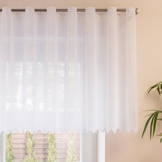 Zazdrostka żakardowa z samym dołem, wysokość 70cm, kolor 001 biały 361910/000/001/000070/1