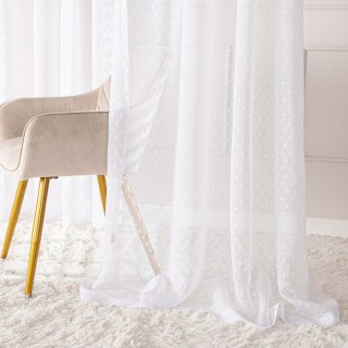 Firana gotowa na przelotkach, szerokość 140cm x wysokość 250cm, kolor 001 biały 424091/FGP/001/140250/1