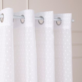 Firana gotowa na przelotkach, szerokość 300cm x wysokość 250cm, kolor 001 biały 424091/FGP/001/300250/1