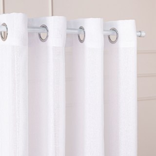 Firana gotowa na przelotkach, szerokość 300cm x wysokość 250cm, kolor 001 biały 424118/FGP/001/300250/1