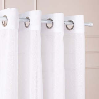 Firana gotowa na przelotkach, szerokość 300cm x wysokość 250cm, kolor 001 biały 424121/FGP/001/300250/1