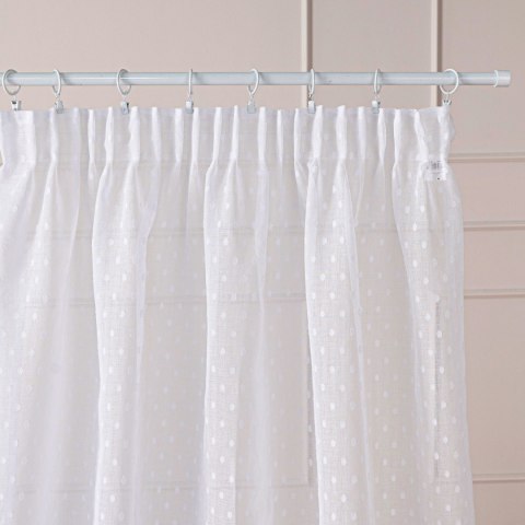 Firana gotowa na taśmie, szerokość 140cm x wysokość 250cm, kolor 001 biały 424091/FGT/001/140250/1 Firana gotowa na taśmie, szerokość 140cm x wysokość 250cm, kolor 001 biały 424091/FGT/001/140250/1