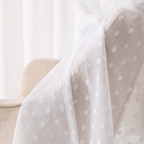 Firana gotowa na taśmie, szerokość 140cm x wysokość 250cm, kolor 001 biały 424091/FGT/001/140250/1 Firana gotowa na taśmie, szerokość 140cm x wysokość 250cm, kolor 001 biały 424091/FGT/001/140250/1