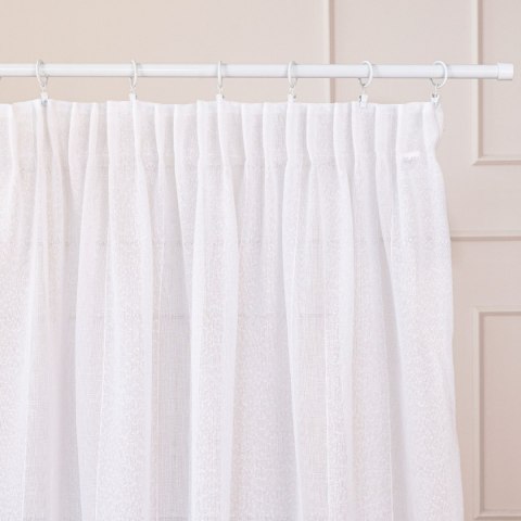 Firana gotowa na taśmie, szerokość 140cm x wysokość 250cm, kolor 001 biały 424118/FGT/001/140250/1 Firana gotowa na taśmie, szerokość 140cm x wysokość 250cm, kolor 001 biały 424118/FGT/001/140250/1