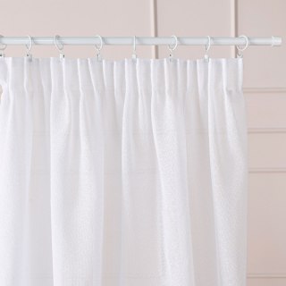 Firana gotowa na taśmie, szerokość 140cm x wysokość 250cm, kolor 001 biały 424121/FGT/001/140250/1